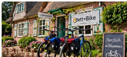 Fahrradfreundliche Pension mit Reiserädern